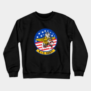 F-14 Tomcat - R.I.O (Radar Intercept Officer) Baby! Grunge Style Crewneck Sweatshirt